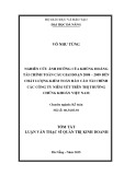 Tóm tắt Luận văn Thạc sĩ Kế toán: Nghiên cứu ảnh hưởng của khủng hoảng tài chính toàn cầu giai đoạn 2008 – đọan chất lượng kiểm toán báo cáo tài chính các công ty niêm yết trên thị trường chứng khoán Việt Nam