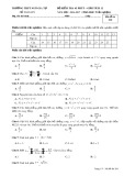 Đề kiểm tra 45 phút Giải tích lớp 12 - THPT Ngô Gia Tự - Mã đề 209