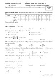 Đề kiểm tra 45 phút Giải tích lớp 12 - THPT Ngô Gia Tự - Mã đề 357