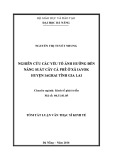 Tóm tắt Luận văn Thạc sĩ Kinh tế: ghiên cứu các yếu tố ảnh hưởng đến năng suất cây cà phê ở xã IaYok huyện IaGrai, tỉnh Gia Lai