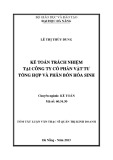 Tóm tắt Luận văn Thạc sĩ Quản trị kinh doanh: Kế toán trách nhiệm tại Công ty cổ phần vật tư tổng hợp và phân bón Hóa Sinh