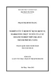 Tóm tắt Luận văn Thạc sĩ Quản trị kinh doanh: Nghiên cứu ý định sử dụng dịch vụ Marketing trực tuyến của các doanh nghiệp trên địa bàn thành phố Đà Nẵng