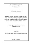 Tóm tắt Luận văn Thạc sĩ Quản trị kinh doanh: Nghiên cứu các nhân tố ảnh hưởng đến việc chấp nhận sử dụng dịch vụ Mobile Banking của khách hàng tại Ngân hàng TMCP Hàng Hải chi nhánh Đà Nẵng