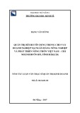 Tóm tắt Luận văn Thạc sĩ Quản trị kinh doanh: Quản trị rủi ro tín dụng trong cho vay doanh nghiệp của Ngân hàng Nông nghiệp và Phát triển Nông thôn Việt Nam – Chi nhánh Buôn Hồ, tỉnh Đăk Lăk