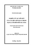 Tóm tắt Luận văn Thạc sĩ Quản trị kinh doanh: Nghiên cứu sự liên kết của các bên liên quan trong mạng lưới điểm đến Đà Nẵng