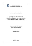 Tóm tắt Luận văn Thạc sĩ Quản trị kinh doanh: Tạo động lực thúc đẩy người lao động tại trung tâm kinh doanh VNPT Đắk Nông