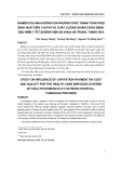 Nghiên cứu ảnh hưởng của phương thức thanh toán định suất đến chi phí và chất lượng khám chữa bệnh bảo hiểm y tế tại Bệnh viện Đa khoa Hà Trung, Thanh Hóa