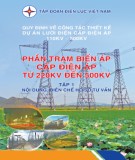  phần trạm biến áp cấp điện áp từ 220kv đến 500kv (tập 1): phần 1 - tập đoàn điện lực việt nam