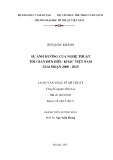 Luận văn Thạc sĩ Mĩ thuật: Sự ảnh hưởng của nghệ thuật tối giản đến điêu khắc việt nam giai đoạn 2000   2015