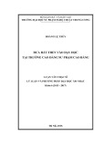 Luận văn Thạc sĩ ngành Lý luận Âm nhạc: Đưa hát then vào dạy học tại trường Cao đẳng Sư phạm Cao Bằng