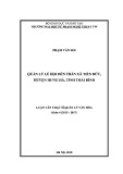 Luận văn Thạc sĩ Quản lý văn hóa: Quản lý lễ hội đền Trần xã Tiến Đức, huyện Hưng Hà, tỉnh Thái Bình