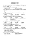 Đề kiểm tra HK2 môn Hóa học 11 năm 2018 có đáp án