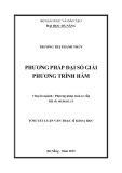 Tóm tắt Luận văn Thạc sĩ Khoa học: Phương pháp đại số giải phương trình hàm