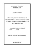 Tóm tắt Luận văn Thạc sĩ Kỹ thuật: Tính toán, phân tích và đề xuất giải pháp nâng cao khả năng vận hành an toàn lưới điện công ty truyền tải điện 2 đến năm 2015