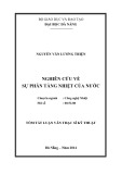 Tóm tắt Luận văn Thạc sĩ Kỹ thuật: Nghiên cứu về sự phân tầng nhiệt của nước