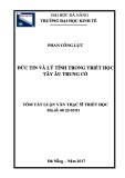 Tóm tắt Luận văn Thạc sĩ Triết học: Đức tin và lý tính trong triết học Tây Âu trung cổ