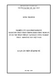 Luận án Tiến sĩ Kinh tế: Nghiên cứu giải pháp kinh tế giảm tổn thất than trong khai thác hầm lò ở các mỏ than thuộc Tập đoàn công nghiệp Than - Khoáng sản Việt Nam