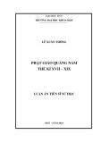 Luận án Tiến sĩ Sử học: Phật giáo Quảng Nam thế kỉ XVII – XIX