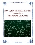 Tổng hợp đề kiểm tra 1 tiết HK 2 môn Toán 6 năm 2017-2018 có đáp án