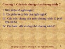 Bài giảng Lập trình C: Chương 1 - Ngô Công Thắng