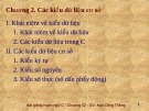 Bài giảng Lập trình C: Chương 2 - Ngô Công Thắng