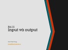 Bài giảng Lập trình hướng đối tượng: Bài 11 - ThS. Trịnh Thành Trung