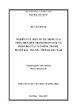 Tóm tắt Luận văn Thạc sĩ Khoa học: Nghiên cứu một số tác động của thủy điện đến thành phần loài và phân bố của cá ở sông Tranh, huyện Bắc Trà My, tỉnh Quảng Nam