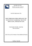 Tóm tắt Luận văn Thạc sĩ Tài chính Ngân hàng: Hoàn thiện hoạt động kiểm soát chi ngân sách xã tại Kho bạc Nhà nước Đông Giang, tỉnh Quảng Nam