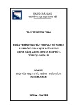 Tóm tắt Luận văn Thạc sĩ Tài chính Ngân hàng: Hoàn thiện công tác cho vay hộ nghèo tại Phòng giao dịch Ngân hàng chính sách xã hội huyện Hiệp Đức, tỉnh Quảng Nam