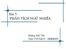 Bài giảng Nhập môn chương trình dịch: Chương 5 - Hoàng Anh Việt