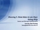 Bài giảng Lập trình an toàn: Chương 5 - Lương Ánh Hoàng