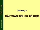 Bài giảng Toán rời rạc (Phần I: Lý thuyết tổ hợp): Chương 4 - Nguyễn Đức Nghĩa