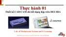 Bài giảng Thiết kế CAD-CAM trên DELMIA