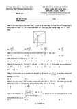 Đề thi KSCL lần 1 môn Toán lớp 12 năm 2018-2019 - THPT Thuận Thành 3, Bắc Ninh