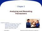 Lecture Principles of financial accounting - Chapter 2: Analyzing and recording transactions
