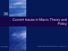 Lecture Economics (19/e) - Chapter 36: Current issues in macro theory and policy