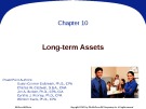 Lecture Principles of financial accounting - Chapter 10: Long-term assets
