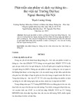 Tóm tắt luận văn Thạc sĩ: Phát triển sản phẩm và dịch vụ thông tin - thư viện tại Trường Đại học Ngoại thương Hà Nội