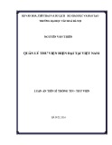Luận án Tiến sĩ: Quản lý Thư viện hiện đại tại Việt Nam