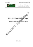 Bài giảng Công nghệ phần mềm - Đại học Đông Á