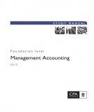  foundation leve - management accounting: part 1