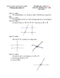 Đề kiểm tra 1 tiết Hình học 7 chương 1 năm 2017-2018 có đáp án -Trường THCS Thủy An