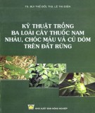  kỹ thuật trồng 3 loài cây thuốc nam nhàu, chóc máu và củ dòm trên đất rừng: phần 2