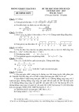 Đề thi hóc inh giỏi cấp huyện môn Toán 9 năm 2018 -2019 có đáp án - Phòng GD&ĐT Thạch Hà