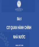 Bài giảng Luật hành chính: Bài 4 - ĐH Luật