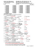 Đề kiểm tra 1 tiết HK2 môn Tiếng Anh 10 năm 2017-2018 có đáp án - Trường THPT Hùng Vương (Bài kiểm tra số 4)
