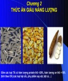 Bài giảng Thức ăn chăn nuôi: Chương 2 (2017)