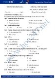Đề kiểm tra 1 tiết HK 1 môn Tin học lớp 6 - THCS Phong Hòa