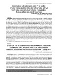 Nghiên cứu mối liên quan giữa tỷ lệ nhiễm ký sinh trùng đường tiêu hóa với sự hiểu biết và thực hành các biện pháp vệ sinh phòng bệnh ở cộng đồng dân cư xã Vinh Thái