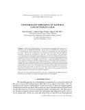 Contaminant spreading by natural convection in a box